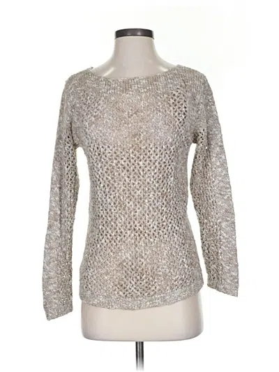 Pre-owned Lafayette 148 Pullover Sweater In Gray