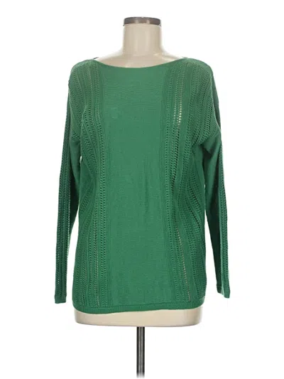 Pre-owned Lafayette 148 Pullover Sweater In Green