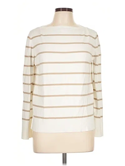 Pre-owned Lafayette 148 Pullover Sweater In Ivory