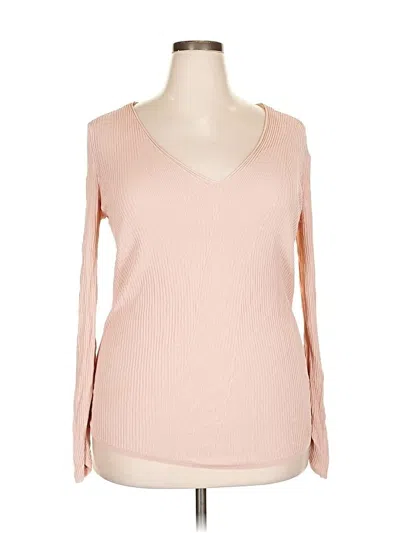 Pre-owned Lafayette 148 Pullover Sweater In Pink