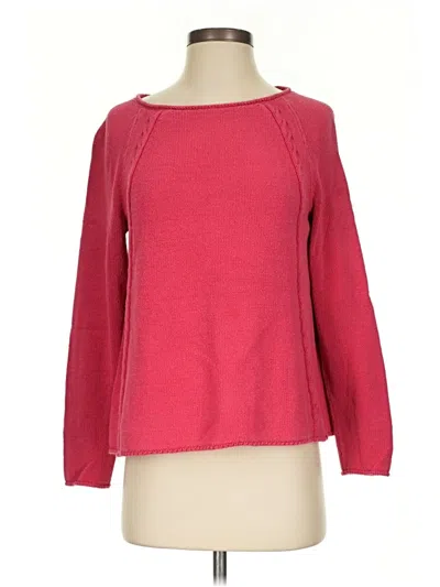 Pre-owned Lafayette 148 Pullover Sweater In Red