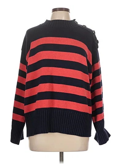 Pre-owned Lafayette 148 Pullover Sweater In Red