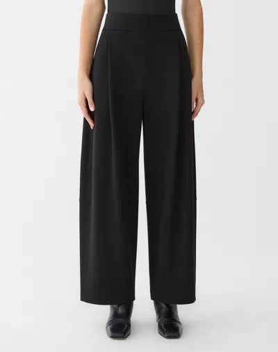Lafayette 148 Punto Milano Barrel Leg Ankle Pants In Black