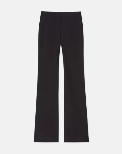 Lafayette 148 Punto Milano Fitted Flared Pants In Black