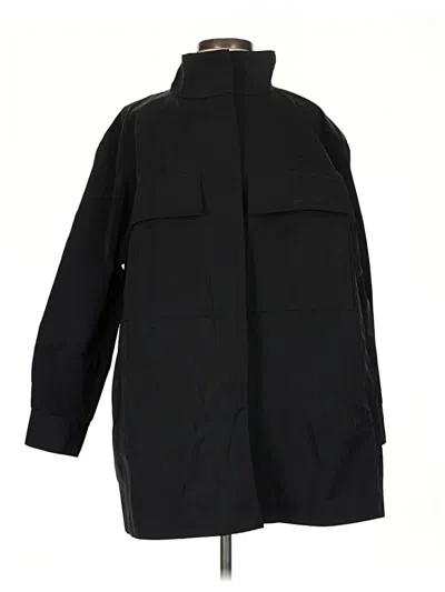 Pre-owned Lafayette 148 Raincoat In Black