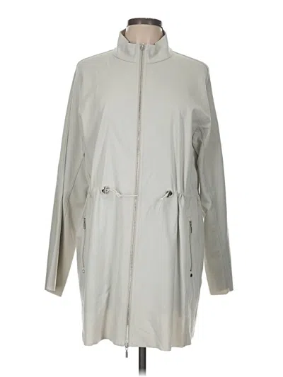 Pre-owned Lafayette 148 Raincoat In Gray