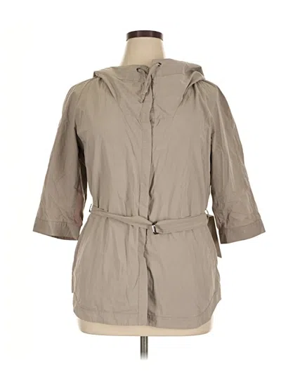 Pre-owned Lafayette 148 Raincoat In Gray
