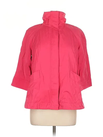 Pre-owned Lafayette 148 Raincoat In Pink