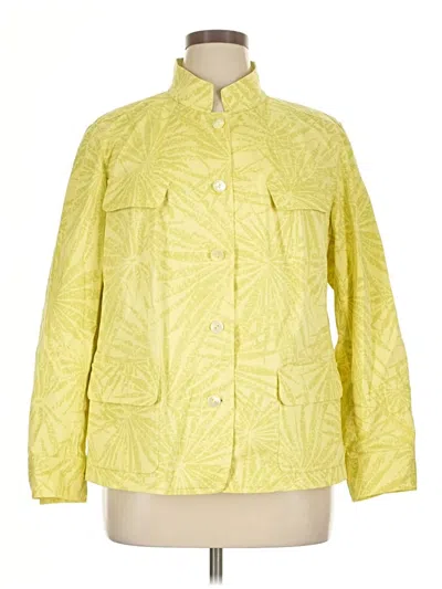 Pre-owned Lafayette 148 Raincoat In Yellow
