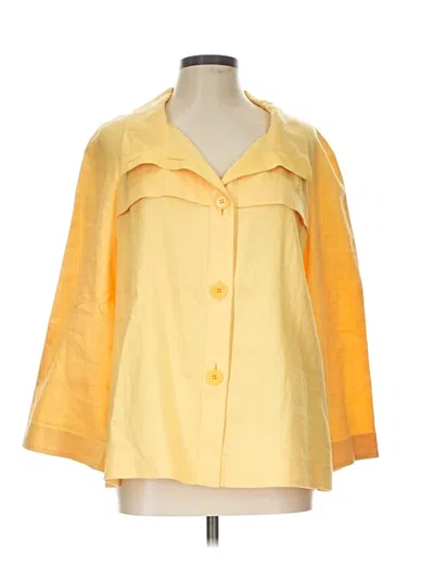 Pre-owned Lafayette 148 Raincoat In Yellow