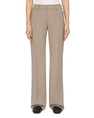 LAFAYETTE 148 READE MID RISE STRAIGHT LEG PANTS