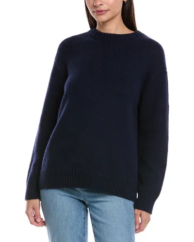 Lafayette 148 Reclaimed Cashmere & Wool-blend Sweater In Blue