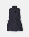 Lafayette 148 New York Recycled Tech Down Puffer Vest In Blue