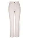 Lafayette 148 Cropped Straight-leg Denim Jeans In 中性色