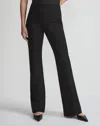 Lafayette 148 Regenerated Punto Milano Gates Flared Pant In Black