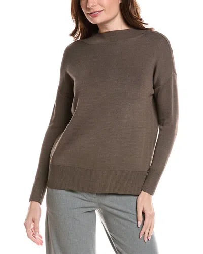 LAFAYETTE 148 RELAXED WIDE STRIPE SWEATER
