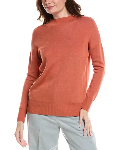 LAFAYETTE 148 RELAXED WIDE STRIPE SWEATER