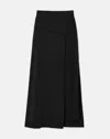 Lafayette 148 Responsible Fine Gauge Merino Wrap Skirt In Black