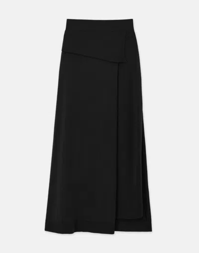 Lafayette 148 Responsible Fine Gauge Merino Wrap Skirt In Black