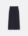 Lafayette 148 Responsible Finesse Crepe High Waisted Pencil Skirt In Blue