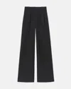 Lafayette 148 Petite Dalton Pant In Kindwool Nouveau Crepe In Black