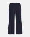 Lafayette 148 Responsible Matte Crepe Foley Flared Pant In Blue