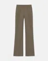 Lafayette 148 Responsible Matte Crepe Foley Flared Pant In Grey
