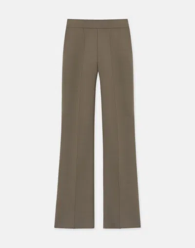 Lafayette 148 Responsible Matte Crepe Foley Flared Pant In Grey