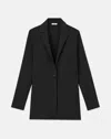 Lafayette 148 Responsible Matte Crepe Knit Blazer In Black