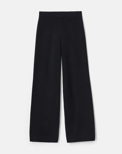 Lafayette 148 Responsible Wool-cashmere Wide Leg Pant In Black