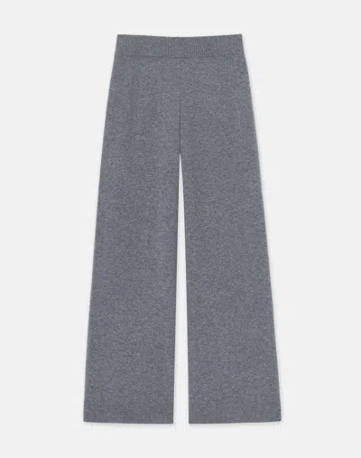 Lafayette 148 Responsible Wool-cashmere Wide Leg Pant In Grey