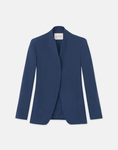 LAFAYETTE 148 RESPONSIBLE WOOL DOUBLE FACE CUTAWAY BLAZER