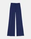 Lafayette 148 Responsible Wool Double Face Thames Pant In Blue