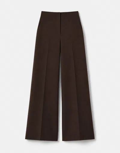 Lafayette 148 Responsible Wool Double Face Thames Pant In Brown