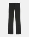 Lafayette 148 Responsible Wool Double Face Waldorf Flared Pant In Black