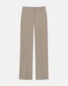 Lafayette 148 Responsible Wool Stretch Twill Gates Pant In Concrete Melange