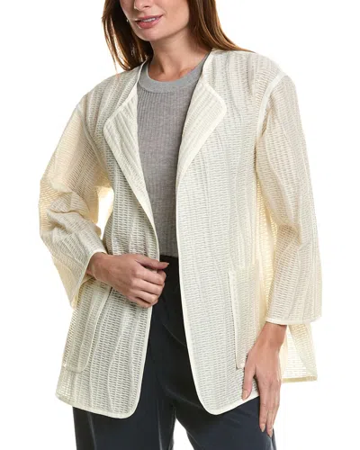 Lafayette 148 Reversible Hopkins Jacket In White