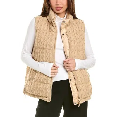 Lafayette 148 Reversible Vest In Dune In Multi