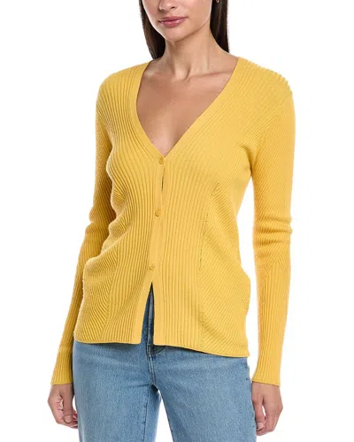 LAFAYETTE 148 RIBBED CARDIGAN