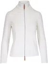Lafayette 148 Ribbed-knit Jacket In White