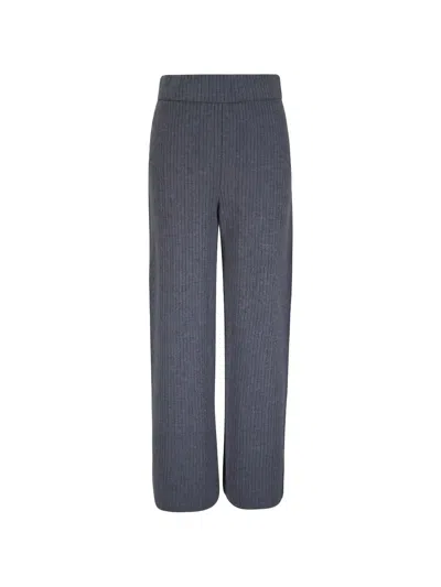 Lafayette 148 Ribbed Trousers In Blue