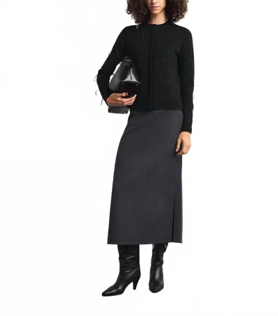 Lafayette 148 Ribbon Hand Embellished Cardigan In Black