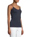 Lafayette 148 Petite Mesh Jersey Camisole In Blue