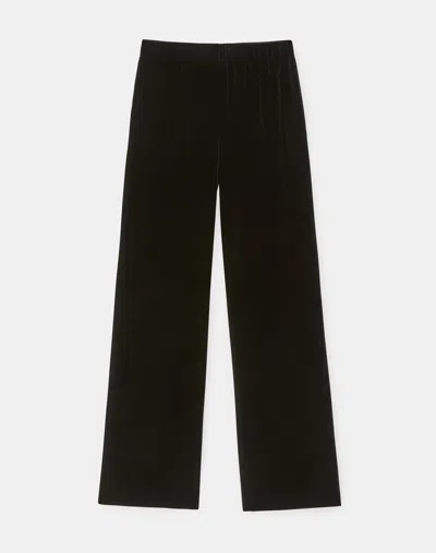 Lafayette 148 Riverside Pant In Classic Velvet In Black