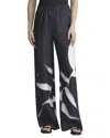 Lafayette 148 Riverside Silk Pant In Black