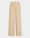Lafayette 148 Riverside Wide-leg Organic Cotton Poplin Pants