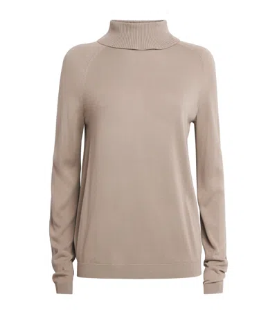Lafayette 148 Rollneck Sweater In Neutral