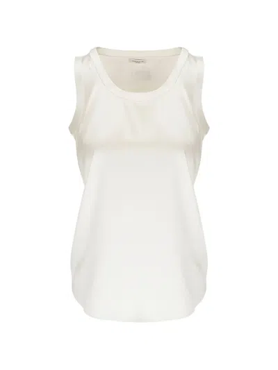 Lafayette 148 Plus-size Luxe Charmeuse Perla Blouse In Cloud