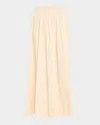 Lafayette 148 Ruched A-line Maxi Skirt
