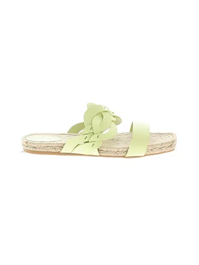 Pre-owned Lafayette 148 Sandals In Green